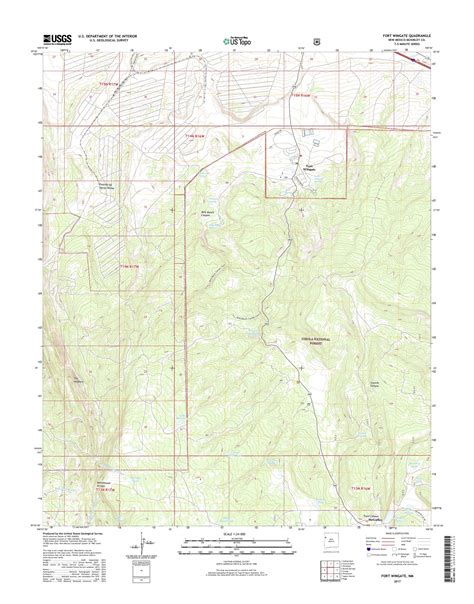 MyTopo Fort Wingate, New Mexico USGS Quad Topo Map