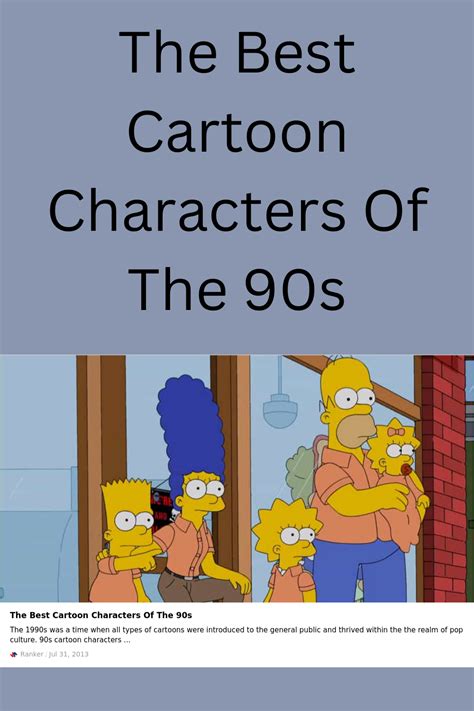 The best cartoon characters of the 90s – Artofit