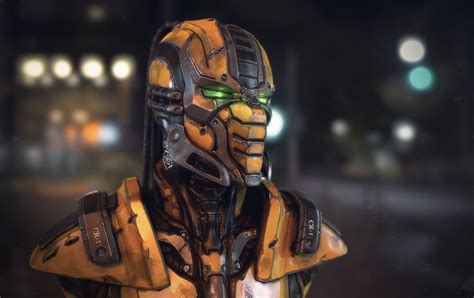 ArtStation - Mortal kombat - cyrax fan art, model for 3d printing