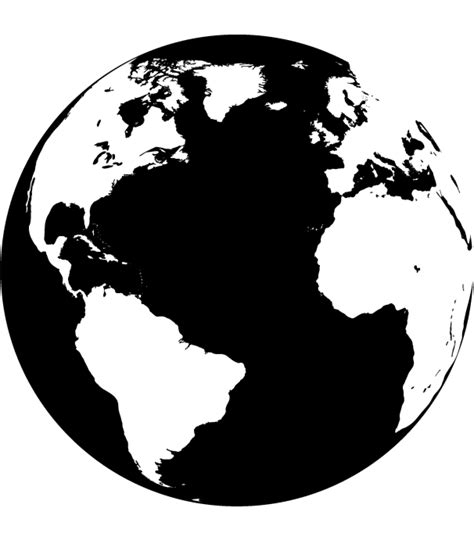World Globe Map Clipart Black And White Globe Png Free Transparent | Images and Photos finder