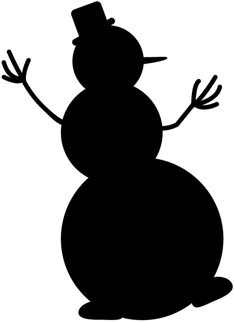 Clipart snowman silhouette, Clipart snowman silhouette Transparent FREE ...