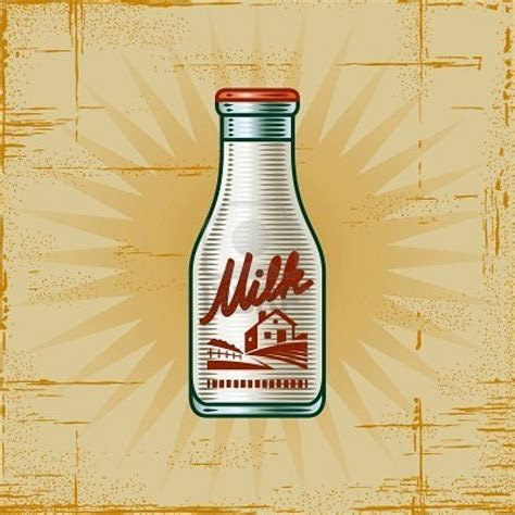 Retro Milk Bottle | Milk bottle, Vintage milk bottles, Milk packaging