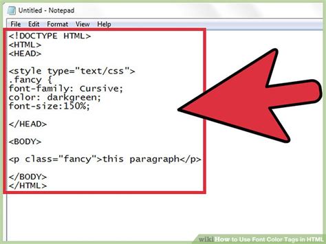 How to Use Font Color Tags in HTML (with Sample HTML) - wikiHow