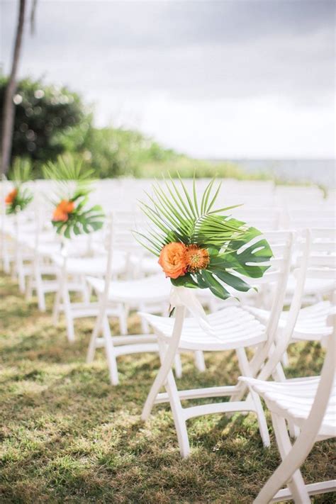 A Tropical Orange & Green Florida Destination Wedding | Every Last ...