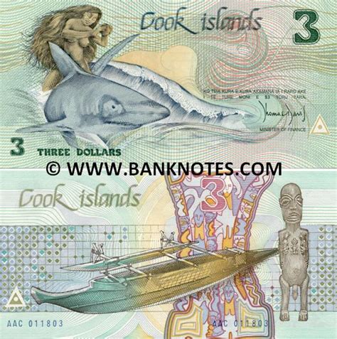 Cook Islands 3 Dollars 1987 - Cook Islands Currency Bank Notes, Paper Money, Banknotes, Banknote ...