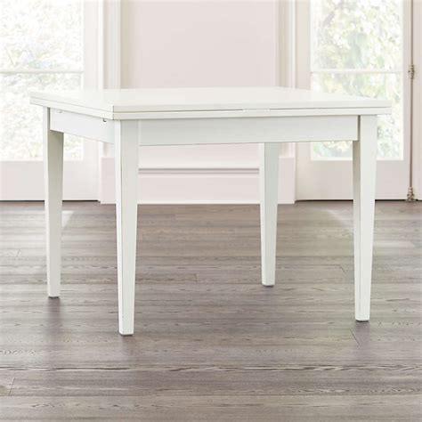 Pratico White Extension Square Dining Table + Reviews | Crate and ...