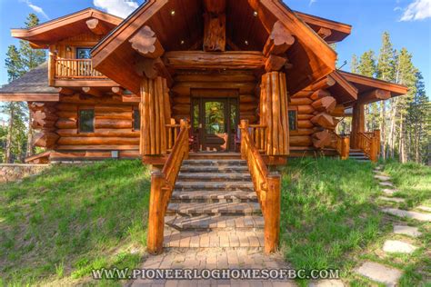 custom front entry steps log house - Google Search | Log homes, Log cabin homes, Cabin