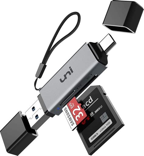 SD Card Reader, uni USB 3.0/USB C Card Reader, Supports: Amazon.co.uk: Electronics