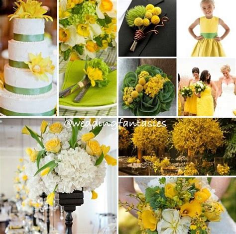 Green, Yellow and White Wedding Theme | Yellow wedding theme, Blue green wedding theme, Yellow ...