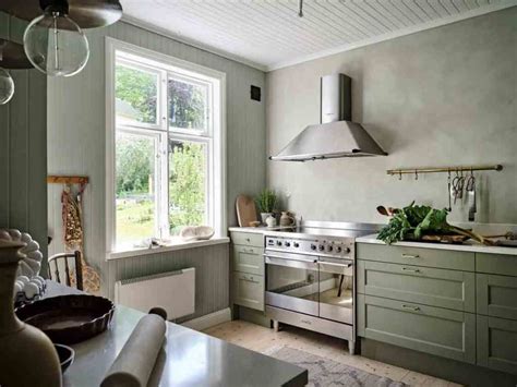 Sage green kitchen with shiplap walls and limewash paint - COCO LAPINE DESIGNCOCO LAPINE DESIGN ...