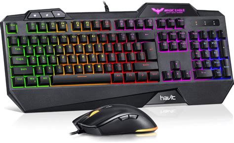 Amazon.com: havit Gaming Keyboard and Mouse Combo, Backlit Computer ...