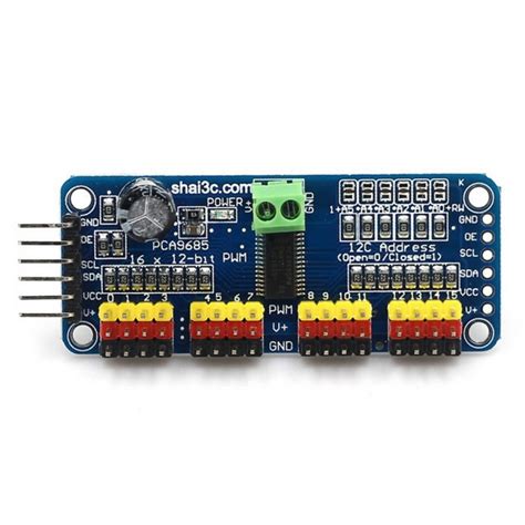 16 Channel PWM Servo Motor Controller DIY for Arduino – Alexnld.com