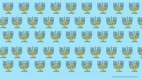 Hanukkah Zoom Backgrounds - Digital Decorating - Everyday Jewish Mom