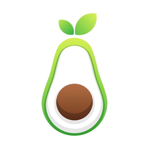 avocado gradient logo design 8974754 Vector Art at Vecteezy