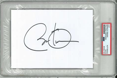 PRESIDENT BARACK OBAMA SIGNED CUT SIGNATURE PSA DNA 84482163 POTUS 44 ...