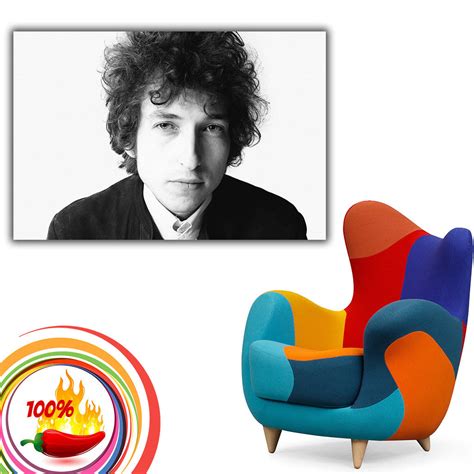 Bob Dylan Face Black and White Poster – My Hot Posters