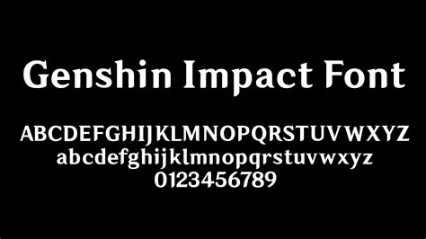 Genshin Impact Font [GUILTY GEAR -STRIVE-] [Mods]