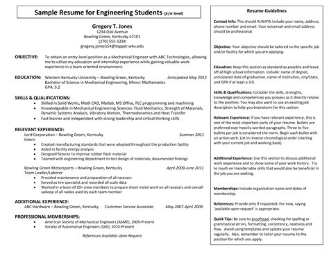 College Student Resume Format | Templates at allbusinesstemplates.com