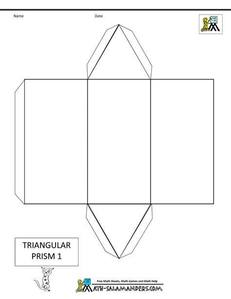 Net Of A Prism Triangular