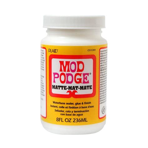 Mod Podge 8 oz. Matte Decoupage Glue-CS11301 - The Home Depot