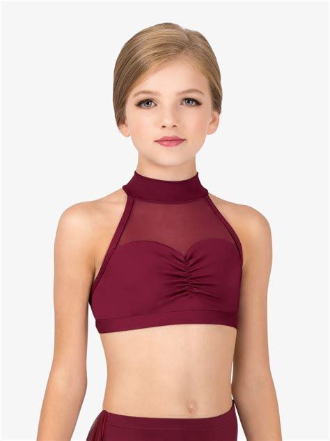 Girls Sweetheart Halter Dance Bra Top | Body Wrappers BWP1027 ...