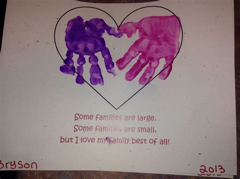 I love my family best of all! -craft for family theme | Family crafts ...