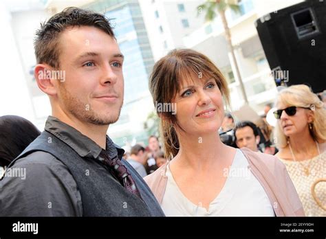 Pam Dawber and son. 1 October 2012, Hollywood, California. Mark Harmon Honored With Star On The ...