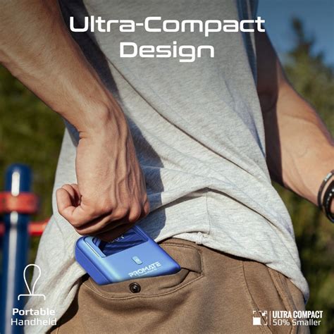 Ultra Compact 35W SuperSpeed™ Power Bank with Built-In USB-C Cable – Promate Technologies