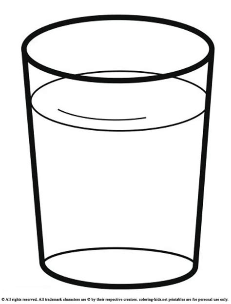 Cup Of Water Drawing at GetDrawings | Free download