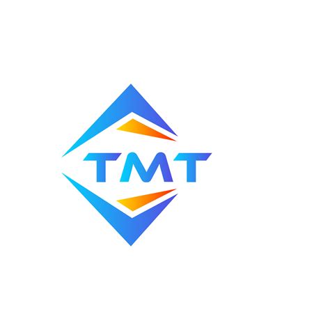 TMT abstract technology logo design on white background. TMT creative ...