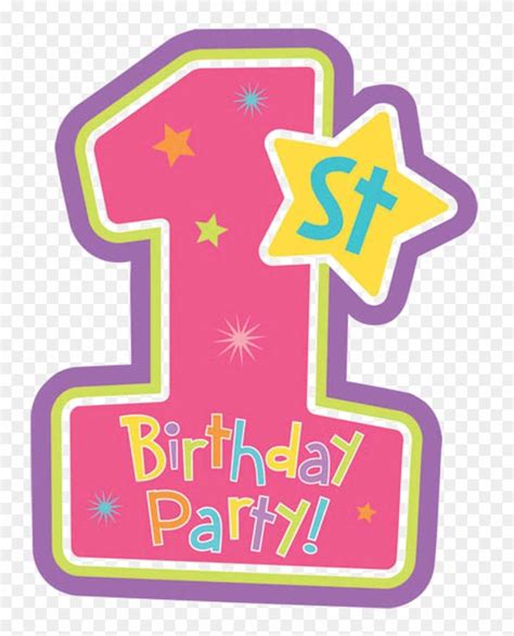 Download hd 1 Vector Happy 1st Birthday - 1st Birthday Logo Png Clipart and… | 1st birthday ...