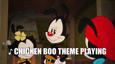 YARN | ♪ Chicken Boo theme playing ♪ | Animaniacs (2020) - S01E05 Good Warner Hunting/No Brainer ...