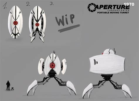 ArtStation - Portal : Aperture Science 1970 - Portable Moving Turret ...