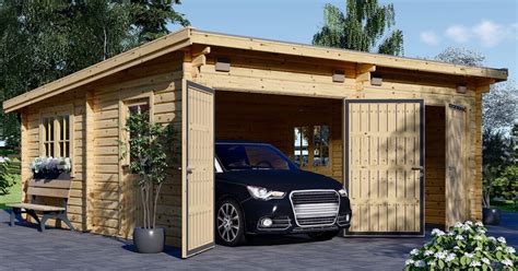 Wooden Garages UK | Timber Car Garage Kits for Sale