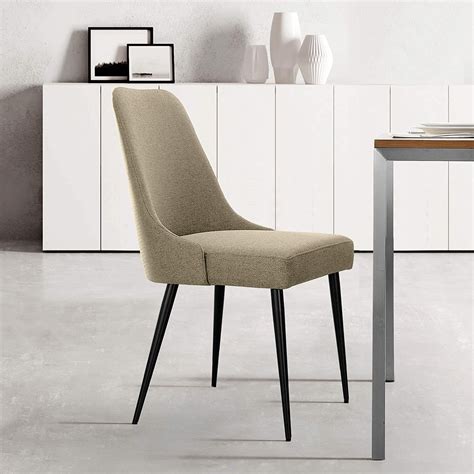 modern beige upholstered dining chairs versatile furniture for ...