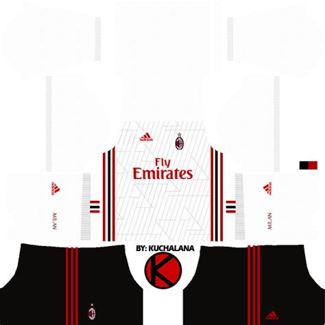 AC Milan Kits 2017/2018 - Dream League Soccer - Kuchalana