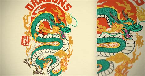 Oriental Dragon Illustration Hand Drawn, Illustrations ft. fantasy ...