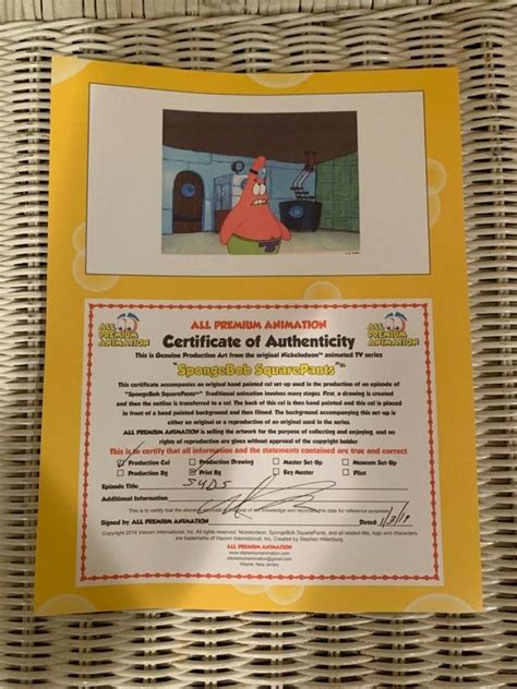 Spongebob Animation Production Cel From The Episode “Suds” | #2007984888