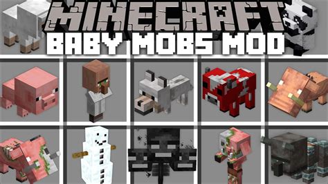 Minecraft BABY MOBS MOD / FIND THE BEST PETS MOB AND BREED THEM !! Minecraft Mods - YouTube