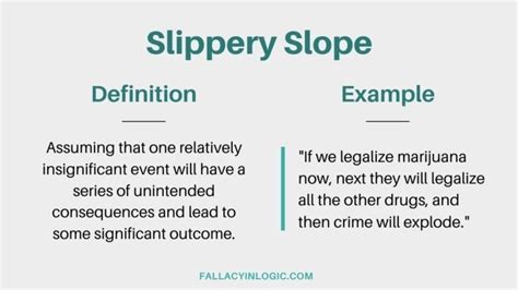 Slippery Slope Fallacy: Definition and Examples - Fallacy In Logic