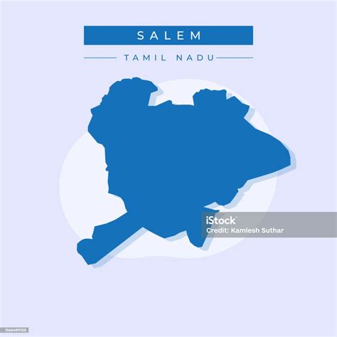 Vector Illustration Vector Of Salem City Map India City Stock Illustration - Download Image Now ...