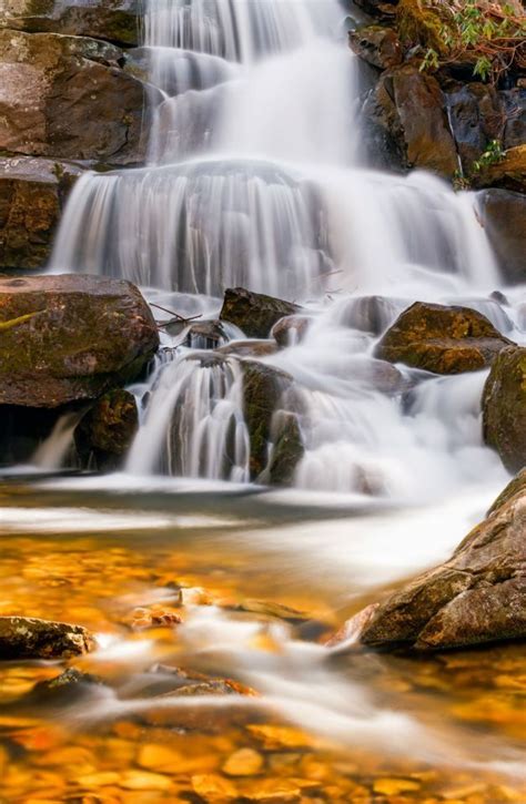 Laurel Falls, a popular waterfall in Great Smoky Mountains National ...