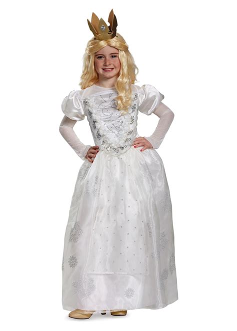 White Queen Girl Costume - Movie Costumes