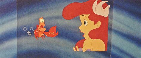 Walt Disney Production Cels - Sebastian & Princess Ariel - Walt Disney ...