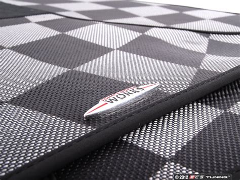 Genuine MINI - 51470441800 - John Cooper Works Checkered Floor Mats Front Set - Priced Each Set ...