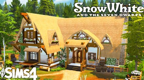 SNOW WHITE'S COTTAGE - Disney | Sims 4 Speed Build - YouTube