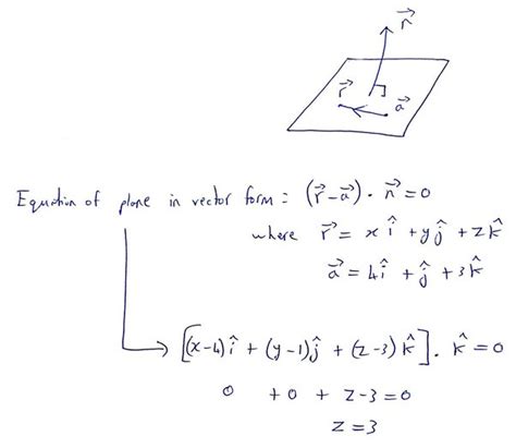 Vector Equation Of Line Perpendicular To Plane - Tessshebaylo