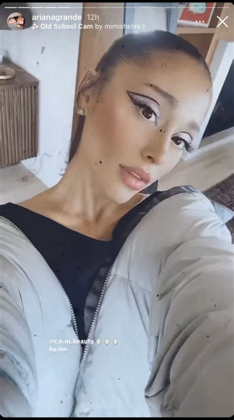 Ariana Grande just switched up her signature winged eyeliner for a new look