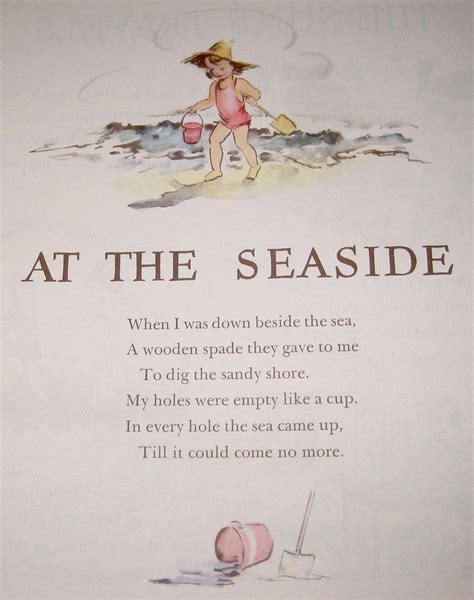 At the Seaside | Childrens poems, Nursery rhymes poems, Kids poems