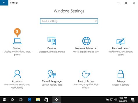 The Settings App in Windows 10 | CustomGuide